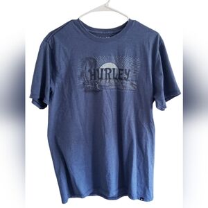 Hurley Mens M Blue Graphic Tee